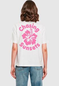 Футболка с принтом CHASING SUNSETS TEE Mister Tee, белый