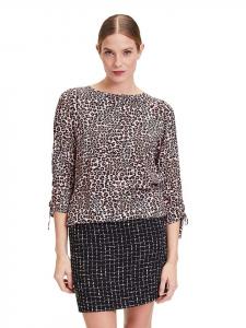 Блуза CARTOON Bluse, цвет Schwarz/Beige