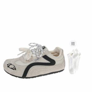 Низкие немецкие армейские кроссовки женские CPXO, Ecru+Gift Socks