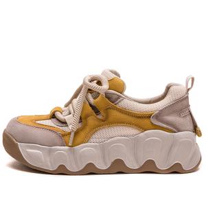 MATA Женские низкие массивные кроссовки желтые, цвет Yellow