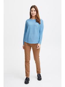 Fransa Свитер FRERETTA с длинным рукавом, свободного кроя, цвет Endless Sky Melange