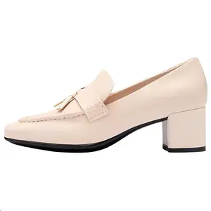 Туфли Series Model 35 с квадратным носком и массивным каблуком, высота 5 см, женские, лаймово-серые Ecco, Lime Gray