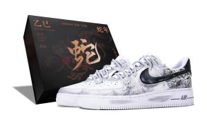 Air Force 1 устойчивые к истиранию низкие скейтерские кроссовки мужские Nike, черный/белый