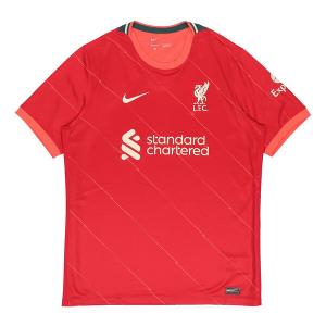 Футболка 21 22 сезона fan edition ливерпуль домашняя повседневная спортивная футболка с коротким рукавом красная Nike, красный