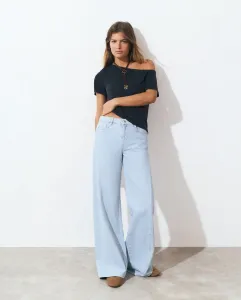 Прямые джинсы для женщин с фронтальными карманами Brownie, светло-голубой
