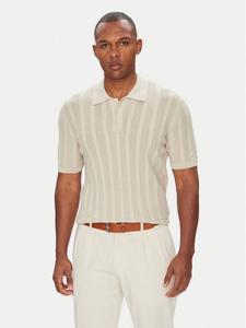 Поло slim fit B4 50024.5232 Baldessarini, бежевый