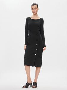 Трикотажное платье приталенного кроя Lauren Ralph Lauren, черный