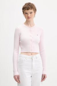 Кардиган Tommy Jeans, розовый