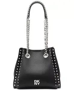 Сумка-ведро Josie Small с заклепками DKNY, черный