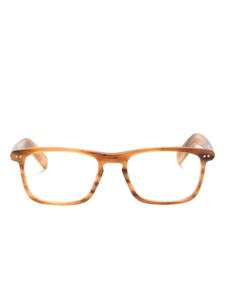 Lunor очки в прямоугольной оправе, коричневый