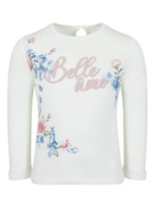 Lapin House футболка с длинными рукавами и графичным принтом, белый