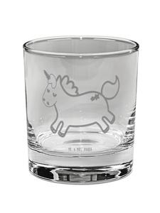 Стакан для виски Unicorn Счастливый без слов в прозрачном виде Mr. & Mrs. Panda