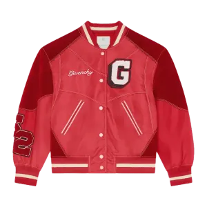 Куртка Givenchy Bi-Material Oversized Varsity 'Red Cherry', красный