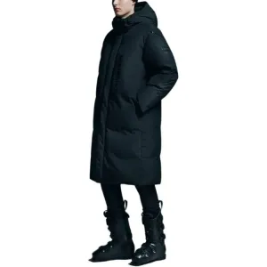 Пуховик мужской с отстегивающимся капюшоном Moderate Others DESCENTE, черный