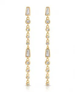 Серьги с кристаллами Ettika, gold