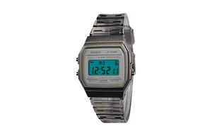 CASIO Часы Retrofit Series Quartz Movement Resin Strap Watch Men's Watch Gray Dial, White Dial Cyan Watch Glass
