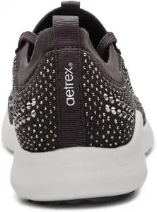 Женские кроссовки Aetrex Carly Sparkle с ортопедической поддержкой свода стопы - для женщин, облегчение при плантарном фасциите, на шнуровке