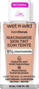 Тональный крем wet n wild bare Focus Niacinamide Skin Tint Light Medium Sand