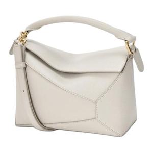 LOEWE Женская белая кожаная сумка через плечо малая