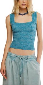 Топ Free People Clean Slate Tank, цвет Mineral Blue