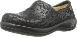 Женские сабо Alegria, Keli Professional Alegria by PG Lite, Black Embossed Paisley