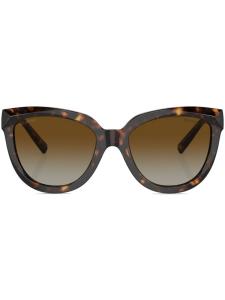 Tiffany & Co Eyewear солнцезащитные очки в оправе 'кошачий глаз', зеленый