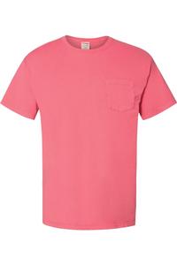 Футболка ComfortWash by Hanes Garment-Dyed Pocket, цвет coral craze