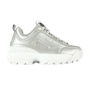 Кроссовки Fila Wmns Disruptor 2 Premium Metallic 'Silver', серебряный