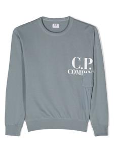 C.P. Company Kids толстовка с логотипом, серый