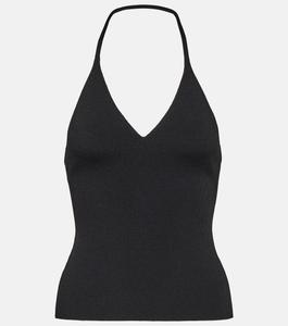 Топ Thaiane с вырезом халтер KHAITE, черный