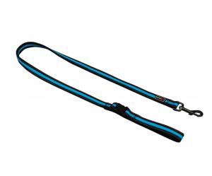 Мягкий спортивный нейлоновый ошейник Freedog бирюзового цвета со светоотражающим эффектом для индеек 15ммx120см Freedog, цвет синий