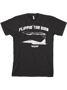 Футболка Flippin The Bird Big Tall T-Shirt черного цвета TOP GUN