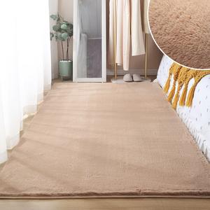 Budis Ковер 80х160 см для спальни/гостиной, у кровати, длинный ворс, в современном минималистском стиле, [Short Pile]
