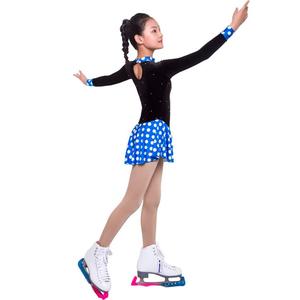 HEAD Платье для фигурного катания с пайетками для экзаменов, black and blue, размер S