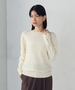 Легко стирающаяся базовая трикотажная блузка с рукавами на пуговицах Comme Ca Ism, цвет White