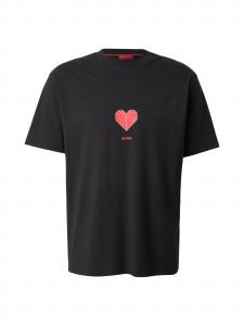 HUGO Футболка 'Dalentin' в черном цвете