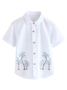 Рубашка на пуговицах классического кроя Next, белый