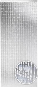 Дверная штора Kobolo, штора из бисера DIAMONDS 90x200 см - ширма для вашего балкона/патио - декоративная штора, ширма от мух, подвесная дверь дома, белый