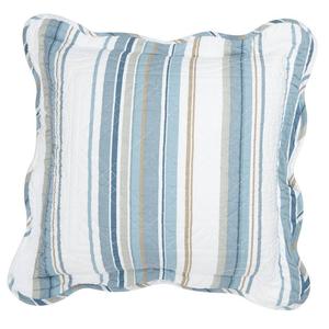 BrylaneHome Florence 16 Квадратная подушка, цвет Blue Stripe