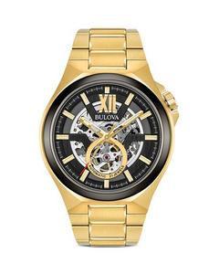 Часы Maquina, 46 мм Bulova, цвет Black