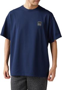 Футболка HELLY HANSEN (Helly Hansen), с коротким рукавом, с логотипом HH Angler, для рыбалки, унисекс, для взрослых, HH62516, темно-синий