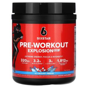 Pre-Workout Explosion 2.0, ледяная ракета, 9,52 унции (270 г) Sixstar