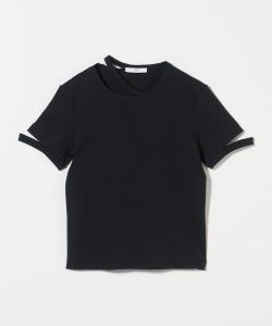 Футболка с круглым вырезом и разрезом ASTRAET с воротником-стойкой, цвет Black