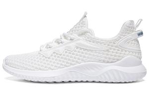 WARRIOR Тонкие летние мужские туфли, легкие и дышащие, низкие повседневные туфли, белые