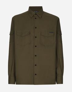 Рубашка из технической ткани с карманами Dolce & Gabbana, мультиколор