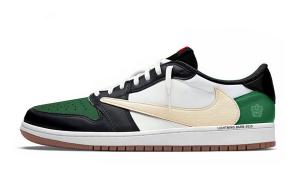 Jordan Трэвис Скотт x Air 1 винтажные баскетбольные кроссовки унисекс лоу-топ Green