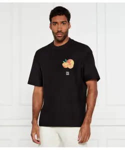 Футболка дарти Oversize fit Hugo, черный