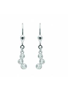 Adeliás Женские серьги из серебра 925 пробы / серьги с цирконами в серебре