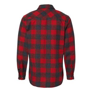 Фланелевая рубашка в клетку с длинными рукавами и защелками спереди Burnside, светло-серый