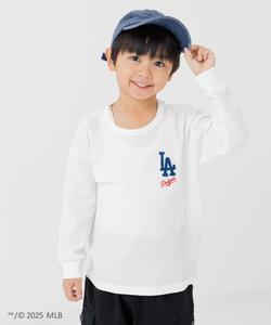 Футболка с длинными рукавами в вафельную текстуру MLB Chil2, цвет White